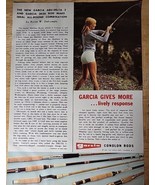 Original Vintage Ad Garcia Dual Sided Conolon Rods - Service 1960&#39;s - £6.74 GBP