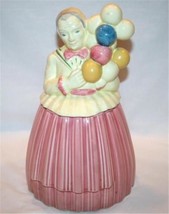 Vintage POTTERY GUILD OF AMERICA Balloon Lady Cookie Jar M74 - £62.77 GBP