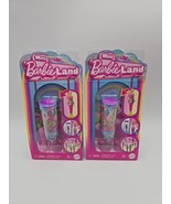 Lot of 2 Mini Barbie Land Color Reveal 1.5&quot; Doll Surprise Water Reveal Doll - $20.35 CAD