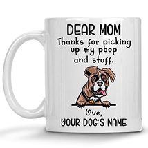 Personalized German Boxer Coffee Mug, Custom Dog Name, Customized Gifts ... - £11.73 GBP