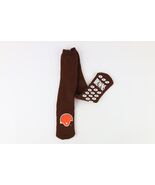 NOS Vintage 80s NFL Cleveland Browns Football Spell Out Knit Socks Brown... - $583.66 MXN