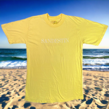 Vtg Sandestin Beach Resort Men&#39;s Single Stitch Tee Shirt Med Yellow - $11.95