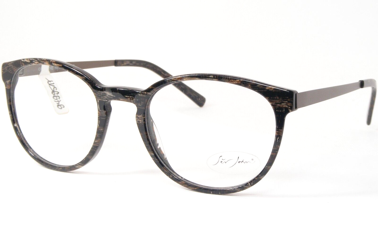 Sir John 4163 C51 Mármol Marrón Único Raro Gafas Marco 51-21-139mm - $87.37