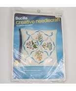 VTG Bucilla Creative Needlecraft  Flowers Entwined Square Pillow Kit #20... - $21.00