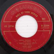 Harry James - Trumpet Rhapsody 1957 45 rpm 7&quot; EP Vinyl Record B-2504 - $4.43