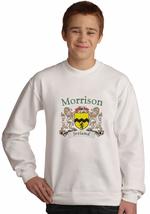 Morrison Irish coat of arms Sweatshirt in White - $29.35