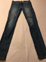 Hollister Women&#39;s Jeans Distressed Super Skinny Jeans Size 0 Or 24 X 28 - £16.55 GBP