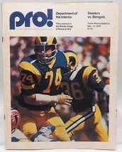 Cincinnati Bengals v Pittsburgh Steelers Football Program NFL December 13 1975 - £24.22 GBP