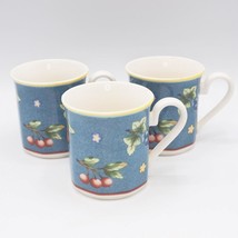 Villeroy &amp; Boch Citta Campagna Coffee Mug Biella Blue Kitchenware Set of 3 - £49.50 GBP