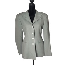 Vintage  Bicci Florine Watcher Blazer Womens 4 Wool Mother Of Pearl Buttons - $24.75