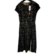 Alexia Admor New York Women’s Dress Color Black Nude Style D3618A Size Large - £47.64 GBP