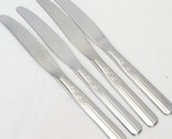 Oneida Fluted Rose Dinner Knives Thor 8 1/2&quot; Lot of 4 - £11.52 GBP