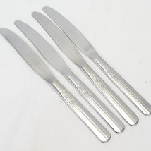 Oneida Fluted Rose Dinner Knives Thor 8 1/2&quot; Lot of 4 - £11.58 GBP