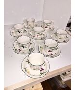 Lot of 8 NORITAKE Fruit Parfait Gala Cuisine Cup &amp; Saucers Japan 6.25” P... - €58,72 EUR