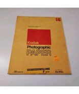 Vtg Sealed Kodak Polycontrast Paper 25 Sheets F/MW 8&quot;×10&quot; Medium Weight ... - $28.04