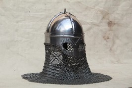 Medieval Viking helmet period helmet battle ready x-mas gift item - £106.38 GBP