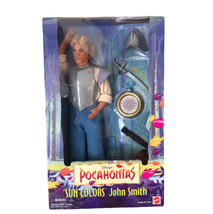 Vintage Mattel 1995 Disney Pocahontas Sun Colors John Smith Doll 13329 Gear - £28.98 GBP