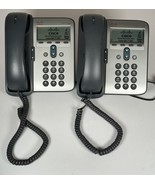 SET OF 2 Cisco IP Phone 7911 CP-7911G VoIP PoE Business Display TESTED C... - $23.36
