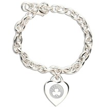 Boston Celtics Heart Charm Bracelet New &amp; Officially Licensed - £10.03 GBP