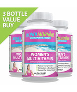Womens Daily Multivitamin Capsules For Optimal Health &amp; Energy, 60 Caps x 3 - £44.36 GBP