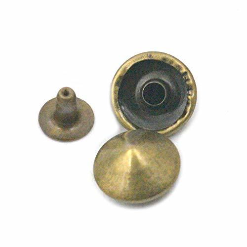 Fujiyuan 50 Pcs 6mm Mushroom Tip Head Rivet Stud Button for Leather Spik... - $4.89