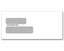 Double Window Confidential Envelope Self-Seal - 9 x 4 1/8, 2,000 Envelopes - £227.63 GBP