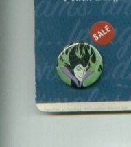 6 Disney Pinback Buttons MALEFICENT/Snow White/MICKEY MOUSE/Monsters Inc/JAQ ++ - £10.69 GBP