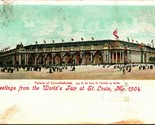 Greetings From Worlds Fair at St Louis Missouri MO 1904 UDB Postcard - £12.80 GBP
