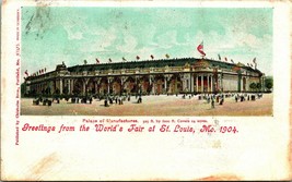Greetings From Worlds Fair at St Louis Missouri MO 1904 UDB Postcard - £12.91 GBP