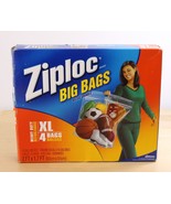 Ziploc Big Bags XL 10 Gallon 4 Bags Secure Double Zipper Storage - $14.84