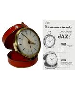 1960s French Vintage Wind-Up folding travel alarm clock by Jaz Mid-century - $200.00