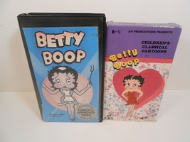 Betty Boop (Vhs Lot Of 2) Cartoon B&amp;W Vintage Animation Classics - £7.57 GBP