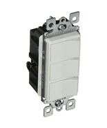 Decora R42-01755-OWS Single Pole 15A 120V Decora Triple Combination Switch - $524.64 MXN