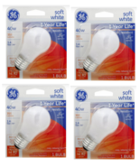 4 - GE Ceiling Fan 40W 355 Lumen Soft White Vibration Resistant Bulb Med... - $275.71 MXN