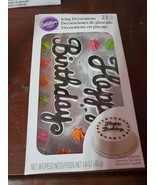 Happy Birthday Royal Icing Decorations from Wilton 6020 (Broken) - $20.30 CAD