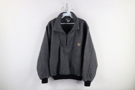 Vintage 90s Union Bay Mens Medium Faded Half Zip Fleece Pullover Sweater Gray - £36.98 GBP