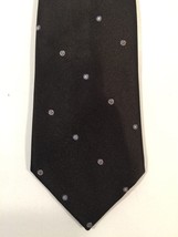 Vintage Sears Tie - Brown With Blue And Yellow Dots - 3 3/4&quot; Wide - £11.79 GBP