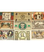 1920's Deutschland Notgeld Geld 25pc Berühmte - Kiel, Sondershausen, Wet... - $132.74