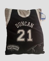RARE San Antonio Spurs Tim Duncan 2006 NBA Pillow Good Stuff 14&quot;x16&quot; - £14.08 GBP