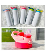 20oz Blank Sublimation Sippy Cup for Children White Straight Stainless s... - $9.92 CAD