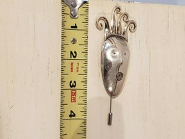 Whimsical Handcrafted Brooch Pin Face Made From Spoon and Fork - $9.90