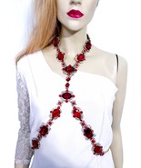 Rhinestone Body Chain, Crystal Bra Body Jewelry, Beach or Stage Jewelry,... - £59.34 GBP