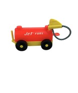 Vintage Fisher Price Little People Airport Jet Fuel Gas Tank Car Red Yel... - $269.20 MXN