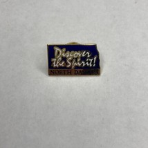 North Dakota State Pin Enamel Travel Souvenir Discover the Spirit - £6.26 GBP