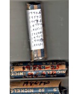 Jefferson Nickels  3 rolls of assorted dates (1940 -1986P) - $19.13 CAD