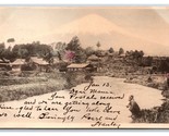Mt Fuji From Omiya Village Japan 1904 UDB Postcard I20 - $4.90