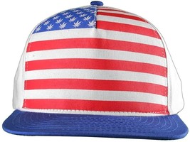 Dope Couture Pledge Legion USA Weed Marijana Stars Stripes Flag Snapback Hat - £15.81 GBP