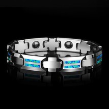 New Design Luxurious Unisex 10mm Width Tungsten Carbide Bracelets inlay ... - £197.30 GBP