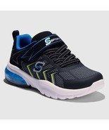 Boys S Sport Skechers Adrian Black Blue Sneakers - Size 5 New W/ Box - $27.03 CAD