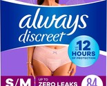 Always Discreet Adult Incontinence Underwear for Women  84Count  S/M - £47.59 GBP